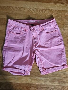 Lincoln Pink Cotton Bermuda Shorts for Women Size 16